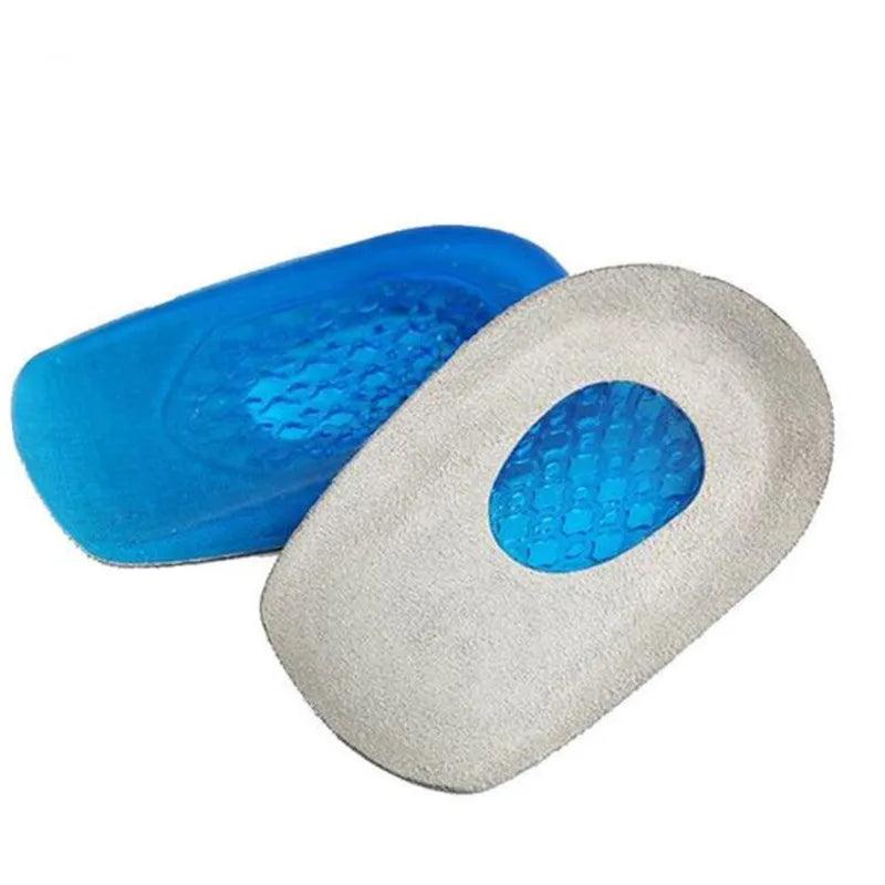 Novas palmilhas ortopédicas de gel de silicone, almofadas para as costas, calcanhar, para dor no calcâneo, cuidados com a saúde dos pés, suporte para almofadas de pés