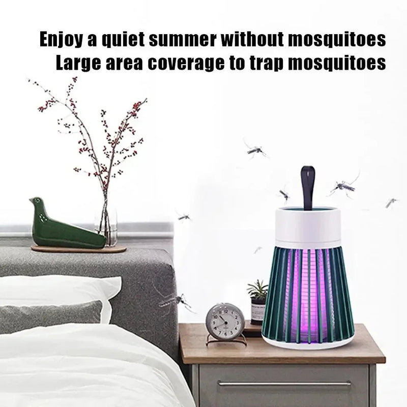 Lámpara antimosquitos portátil con carga USB, trampa para moscas, repelente de mosquitos para dormitorio y exteriores