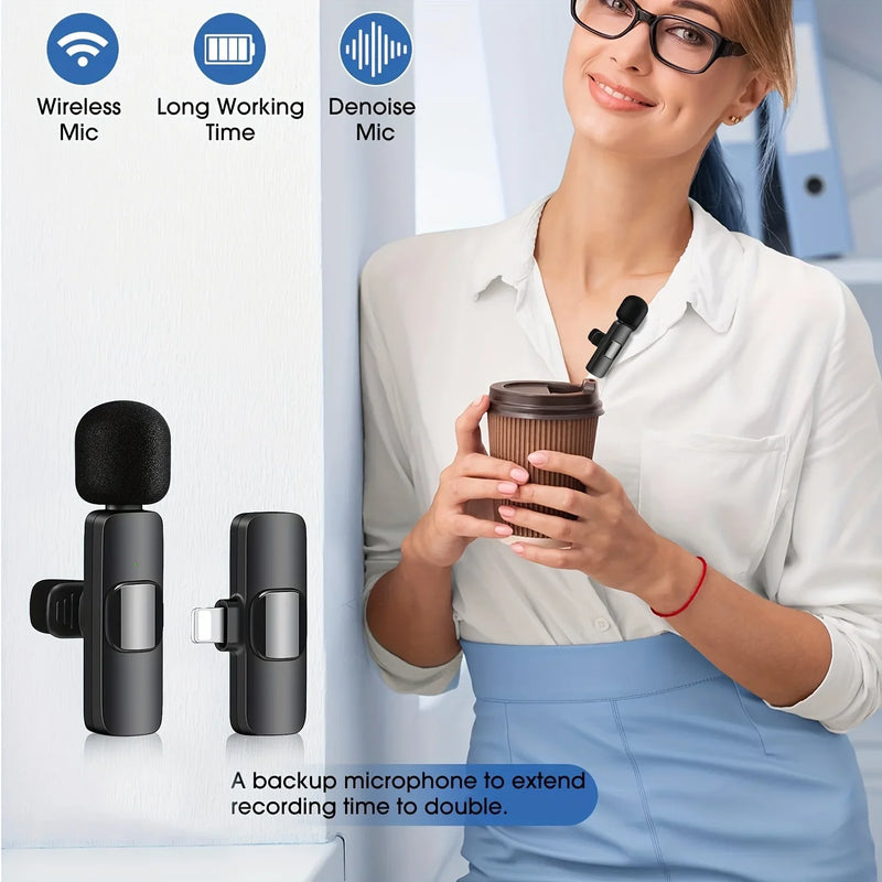 Microfone de Lapela Wireless System 1-Touch