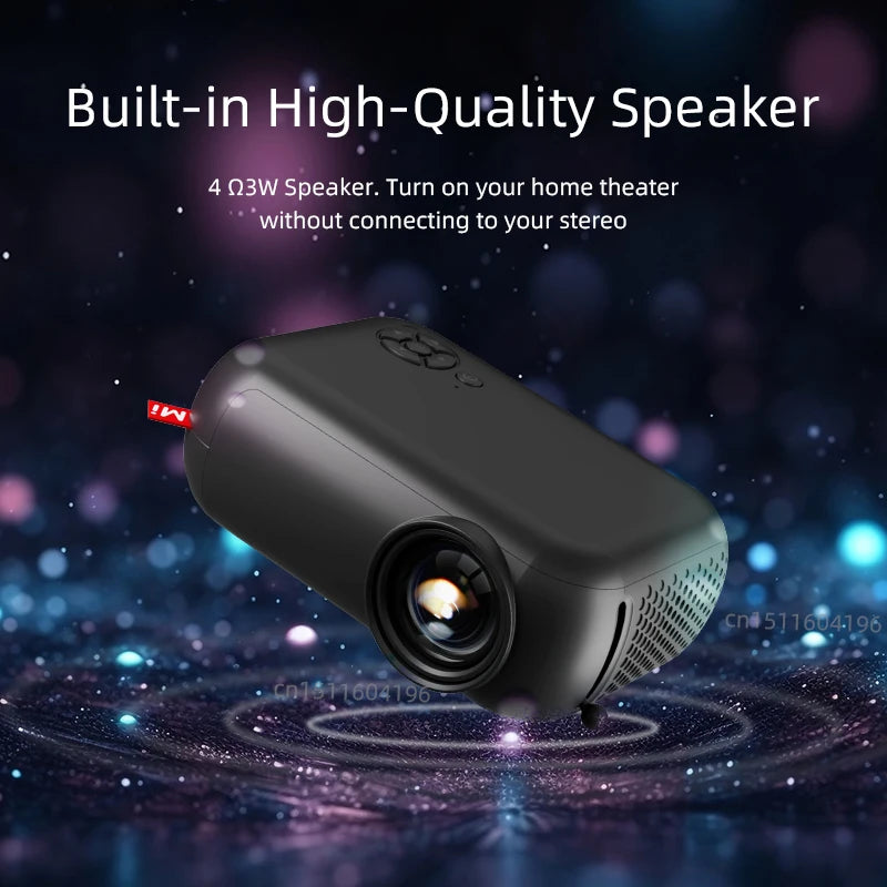 A10 Mini Portable Projector Optional HD10 Bracket Home Theater Cinema Video Projector 3D Support 1080P Full HD Movie Play