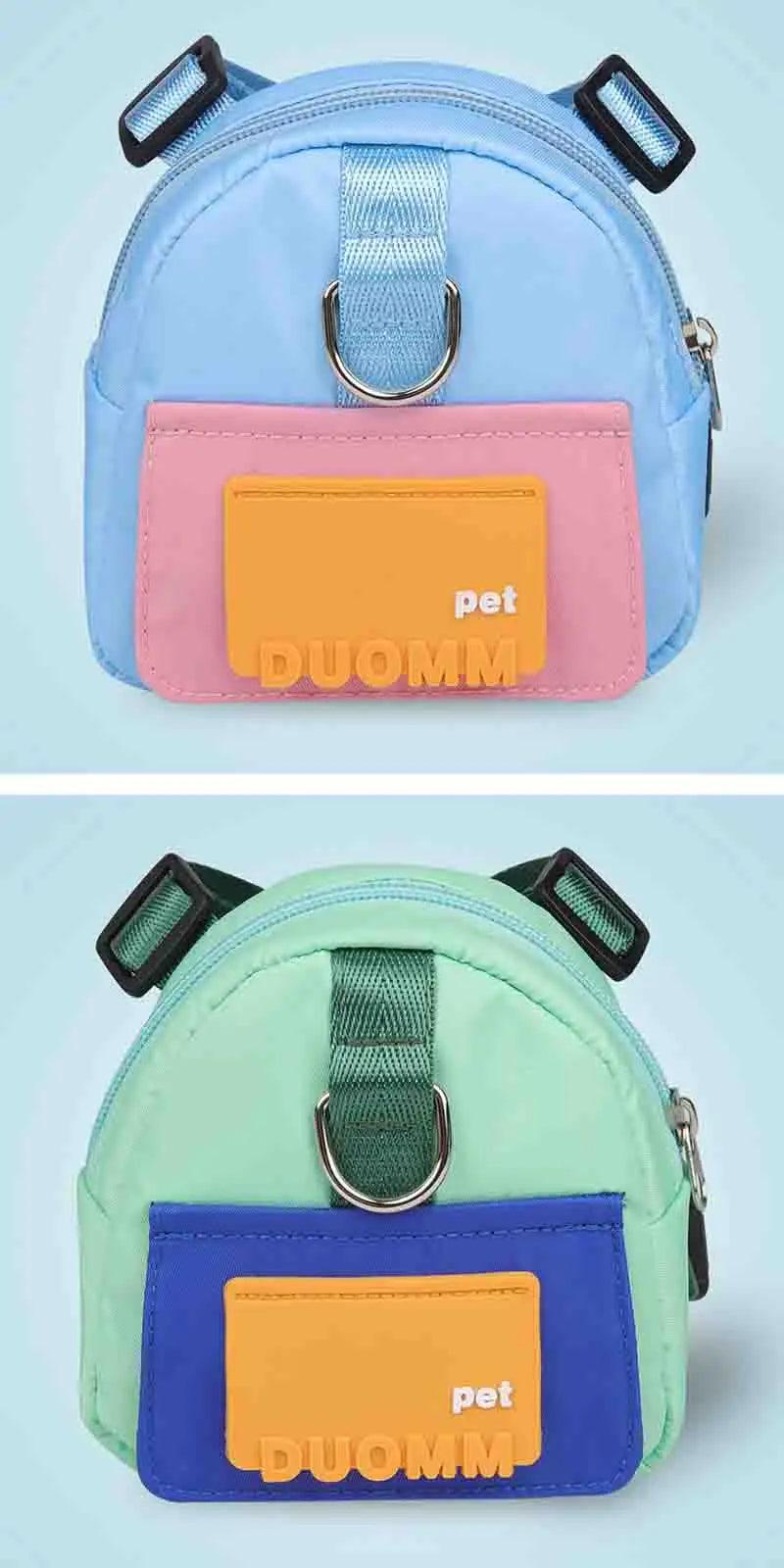 🎯 NOVO: Bolsa para armazenamento de lanches para animais de estimação com guia - Mochila multifuncional de grande capacidade para cães!🎯