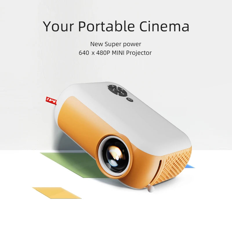 A10 Mini Portable Projector Optional HD10 Bracket Home Theater Cinema Video Projector 3D Support 1080P Full HD Movie Play