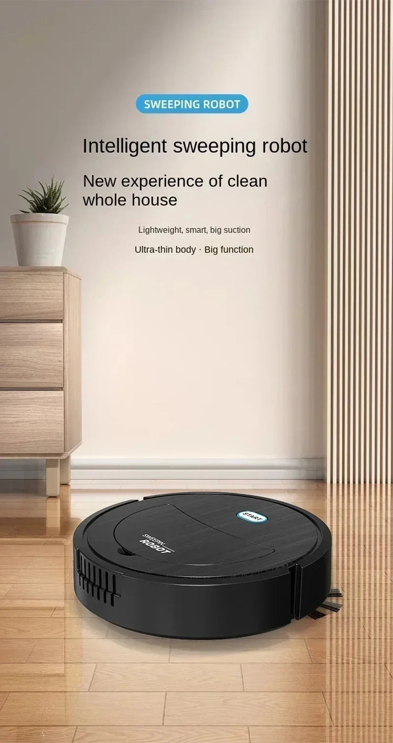 3 In 1 Smart Sweeping Robot Home Sweeper Intelligent Sweeping and Vacuuming Wireless Vacuum Cleaner Sweeping Robots For Home Use