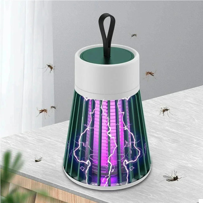 Lámpara antimosquitos portátil con carga USB, trampa para moscas, repelente de mosquitos para dormitorio y exteriores