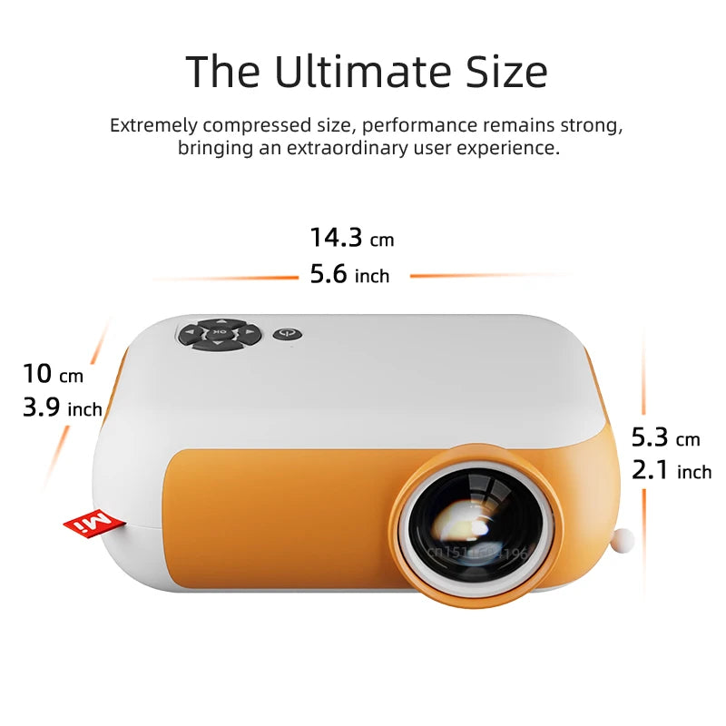 A10 Mini Portable Projector Optional HD10 Bracket Home Theater Cinema Video Projector 3D Support 1080P Full HD Movie Play