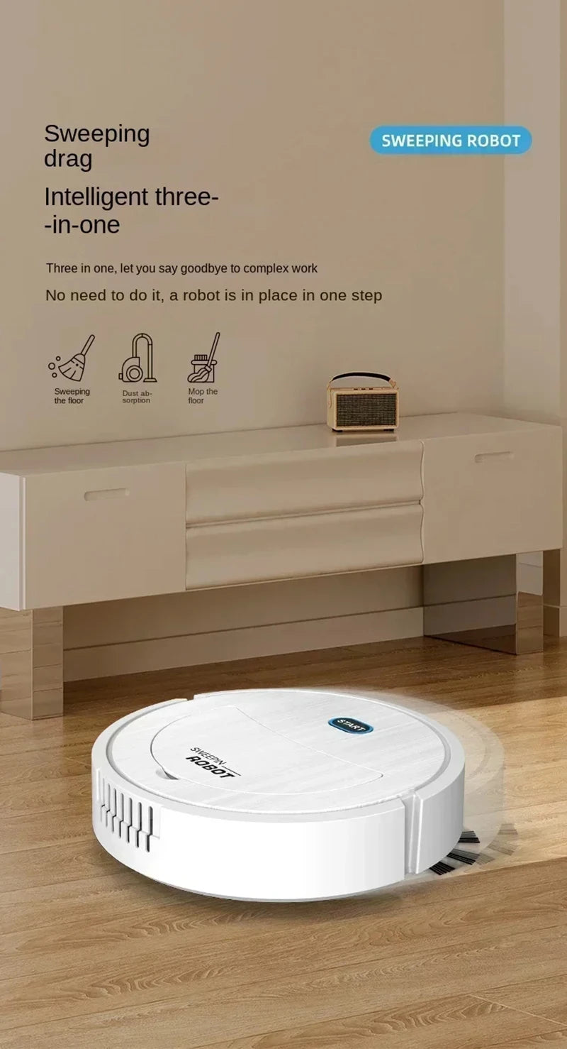 3 In 1 Smart Sweeping Robot Home Sweeper Intelligent Sweeping and Vacuuming Wireless Vacuum Cleaner Sweeping Robots For Home Use